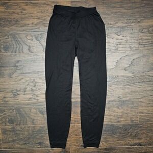 Patagonia Womens XS Capilene Base Layer Bottoms Pants Black USA Made 44303